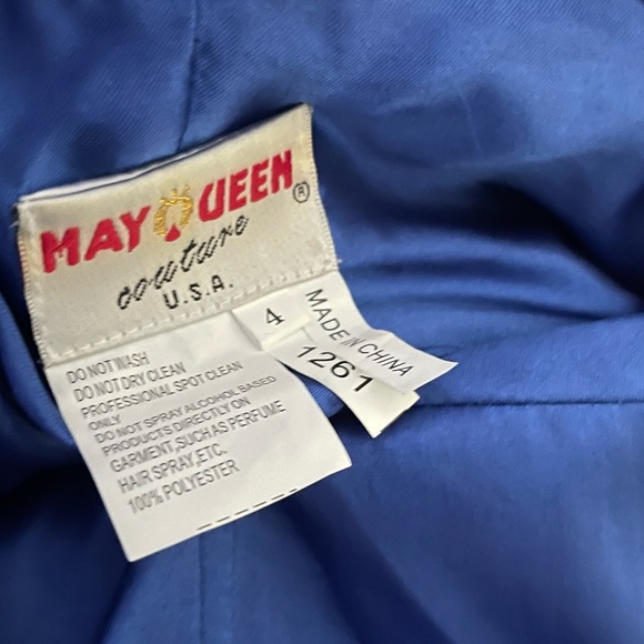 Blue dress , in a size four , only worn once. - Picture 3 of 3